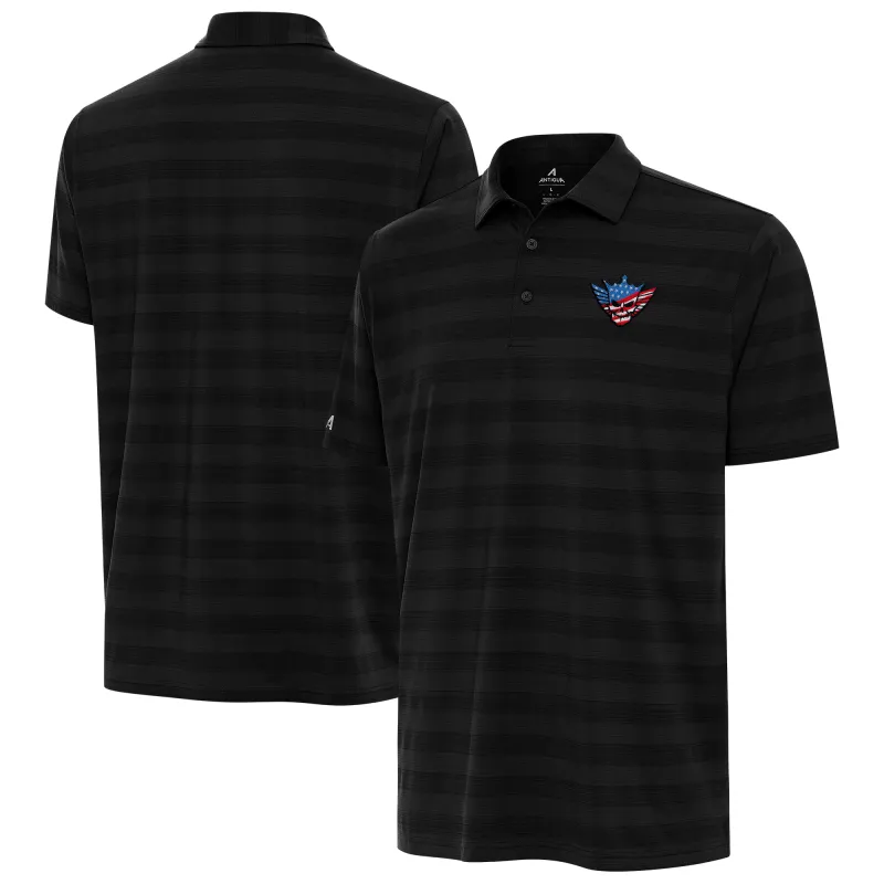 Men's Antigua Black Cody Rhodes Tunnel Polo sold by WWE