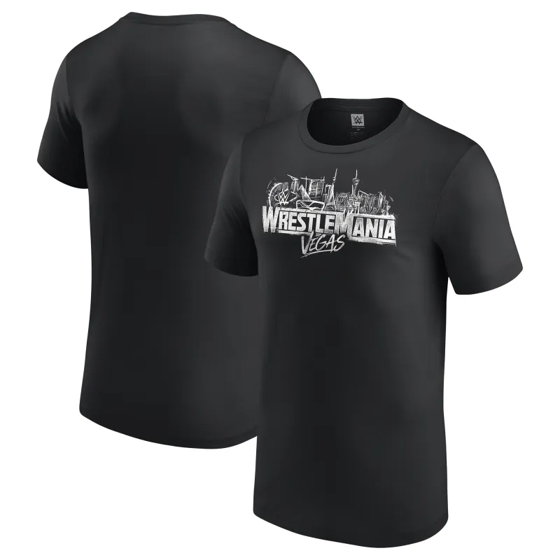 Men's Black WrestleMania 42 Logo T-Shirt sold by WWE