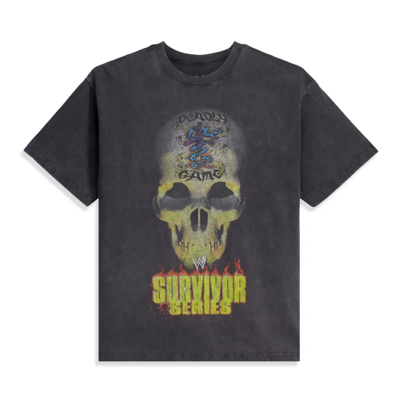 Men's Heather Black WWE Survivor Series One Night Boxy T-Shirt sold by WWE