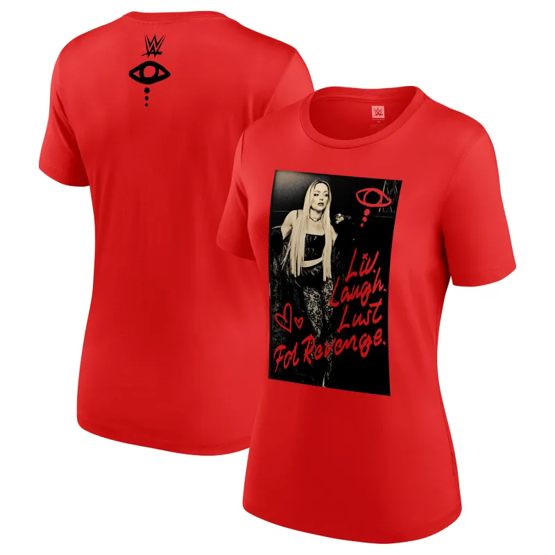 Women's Red Liv Morgan Lust for Revenge T-Shirt sold by WWE