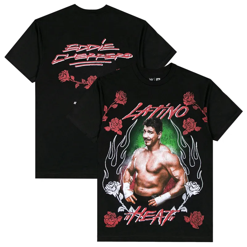 Men's Black Eddie Guerrero Latino Heat T-Shirt made by Complex