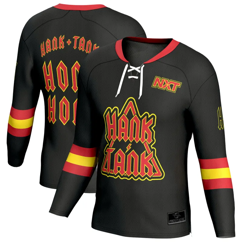 Men's ProSphere Black Hank & Tank Fashion Hockey Jersey sold by WWE