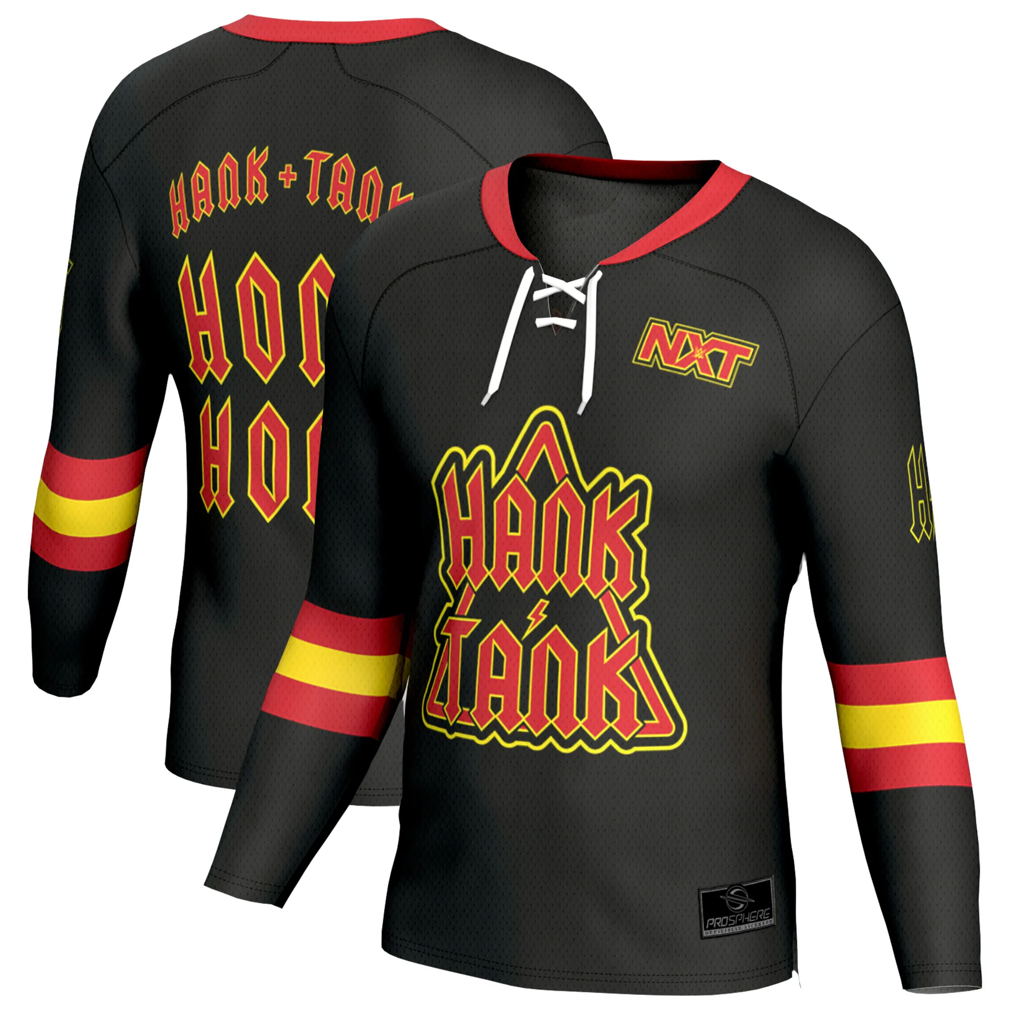 Men's ProSphere Black Hank & Tank Fashion Hockey Jersey sold by WWE
