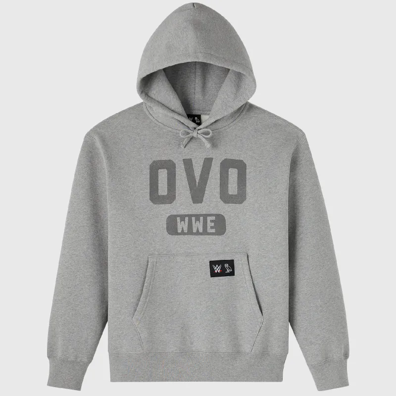Unisex OVO x WWE Heather Gray RAW Is WAR Hoodie made by OVO
