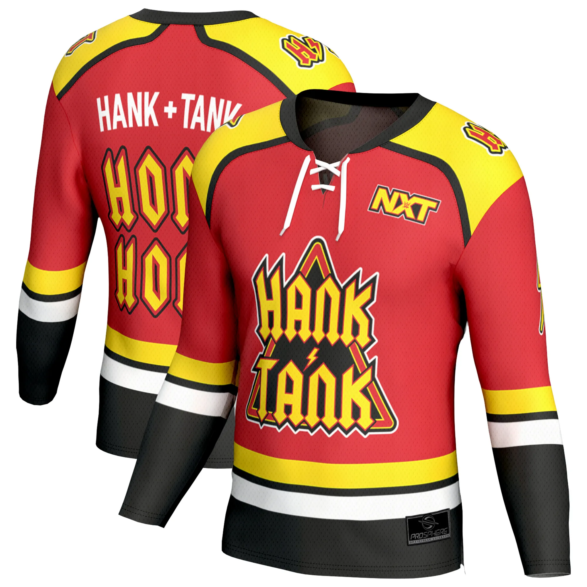 Men's ProSphere Red Hank & Tank Fashion Hockey Jersey sold by WWE