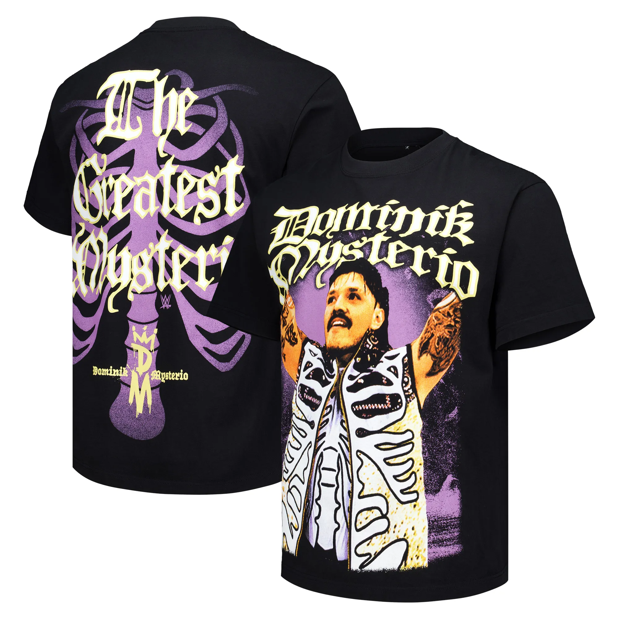 Men's Ripple Junction Black Dominik Mysterio The Greatest Mysterio Boxy T-Shirt sold by WWE