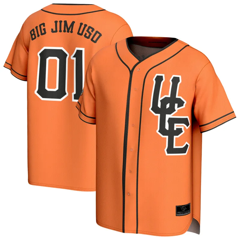 Men's ProSphere Orange Jimmy Uso Fashion Baseball Jersey sold by WWE