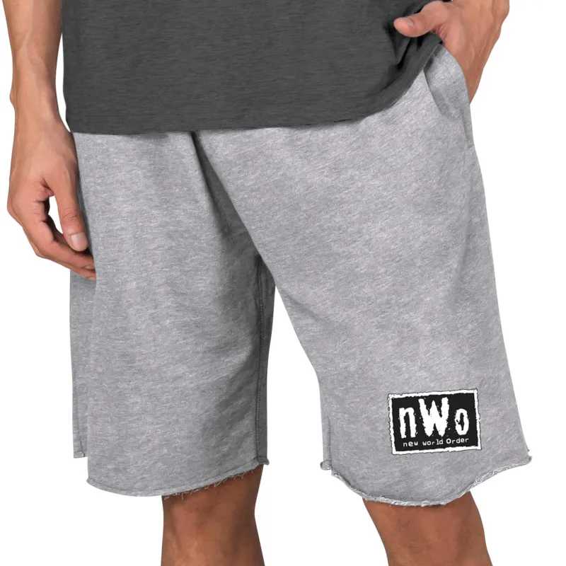 Men's Concepts Sport  Gray nWo Mainstream Terry Tri-Blend Shorts sold by WWE
