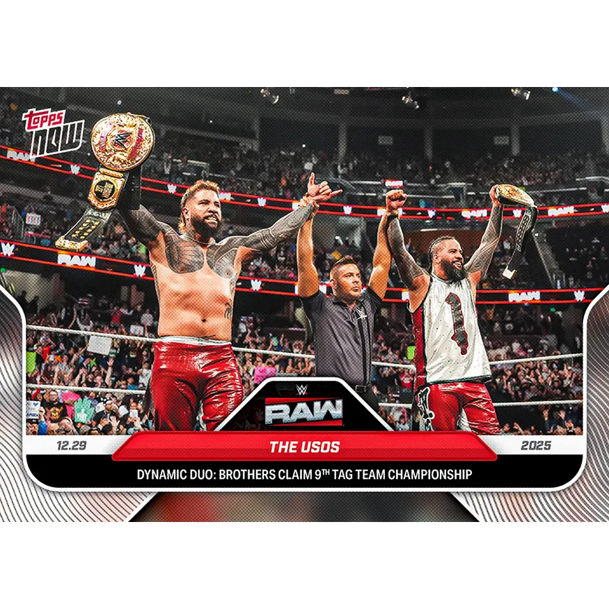 The Usos - 2025 WWE Topps NOW® - Card 140 sold by WWE