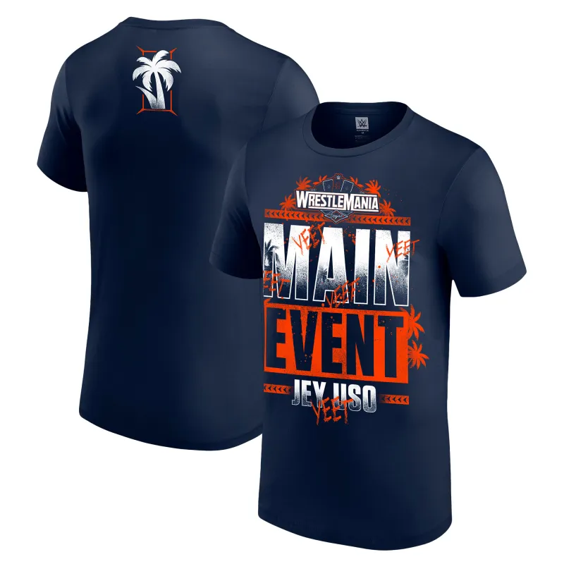 Men's Navy Jey Uso Men's Royal Rumble 2025 Winner T-Shirt sold by WWE