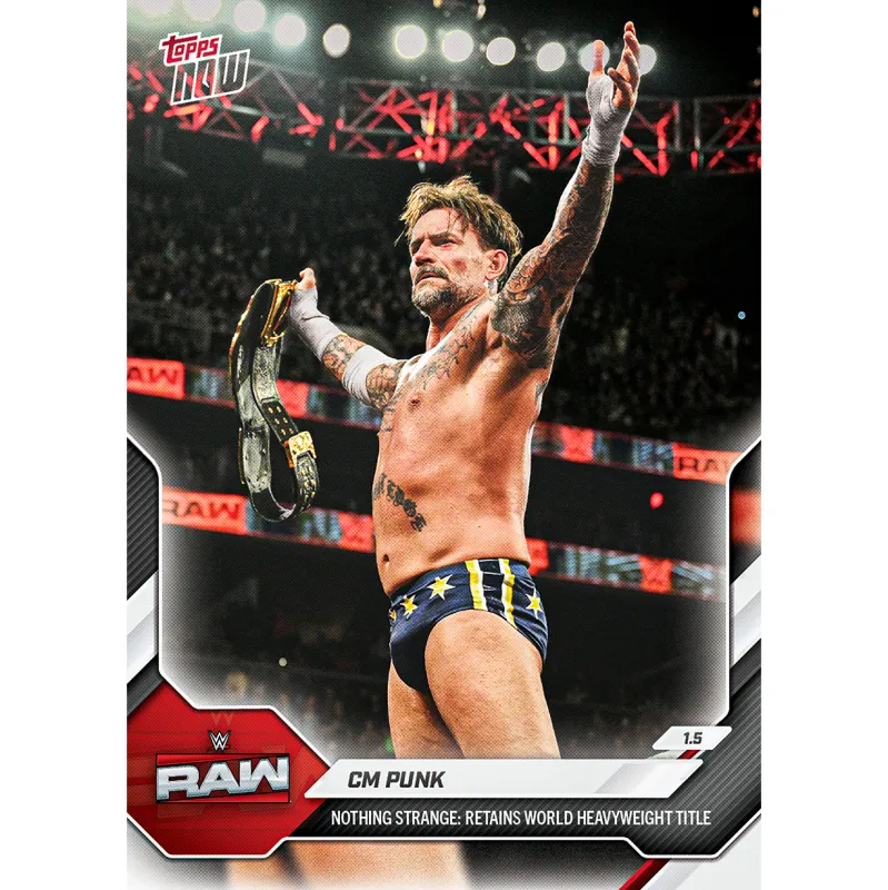 CM Punk - 2026 WWE Topps NOW® - Card 6 made by WWE
