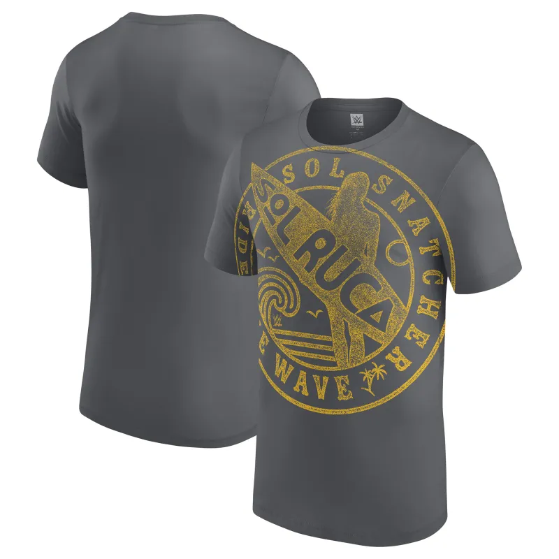 Men's Gray Sol Ruca Sol Snatcher T-Shirt made by WWE