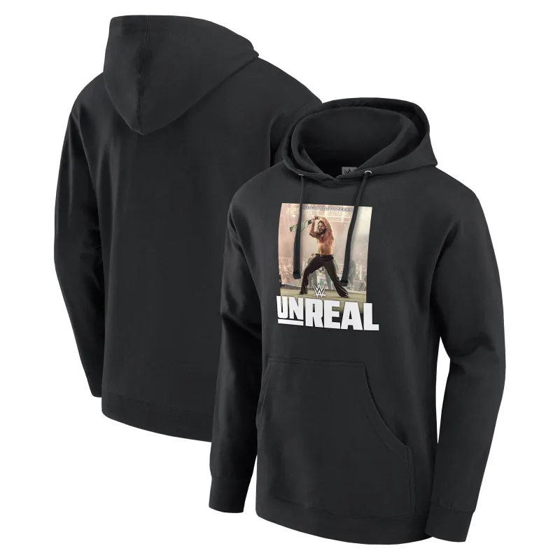 Men's Black Seth Rollins Unreal Hoodie sold by WWE