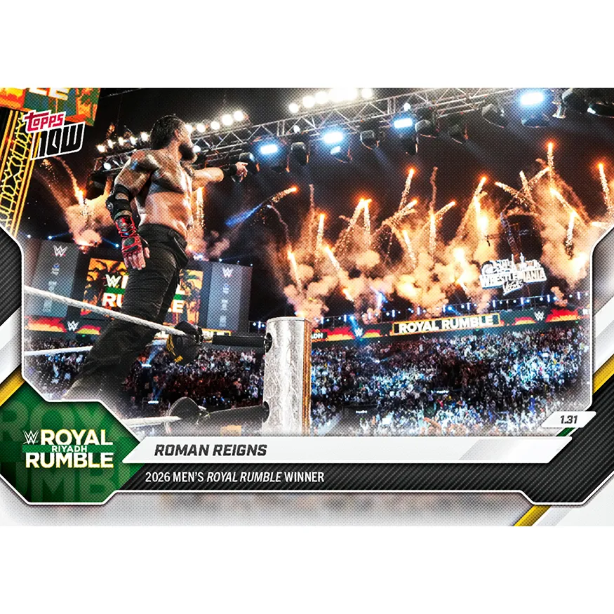 Roman Reigns - 2026 WWE Topps NOW® - Card 12 - LOOK FOR AUTO-RELICS sold by WWE