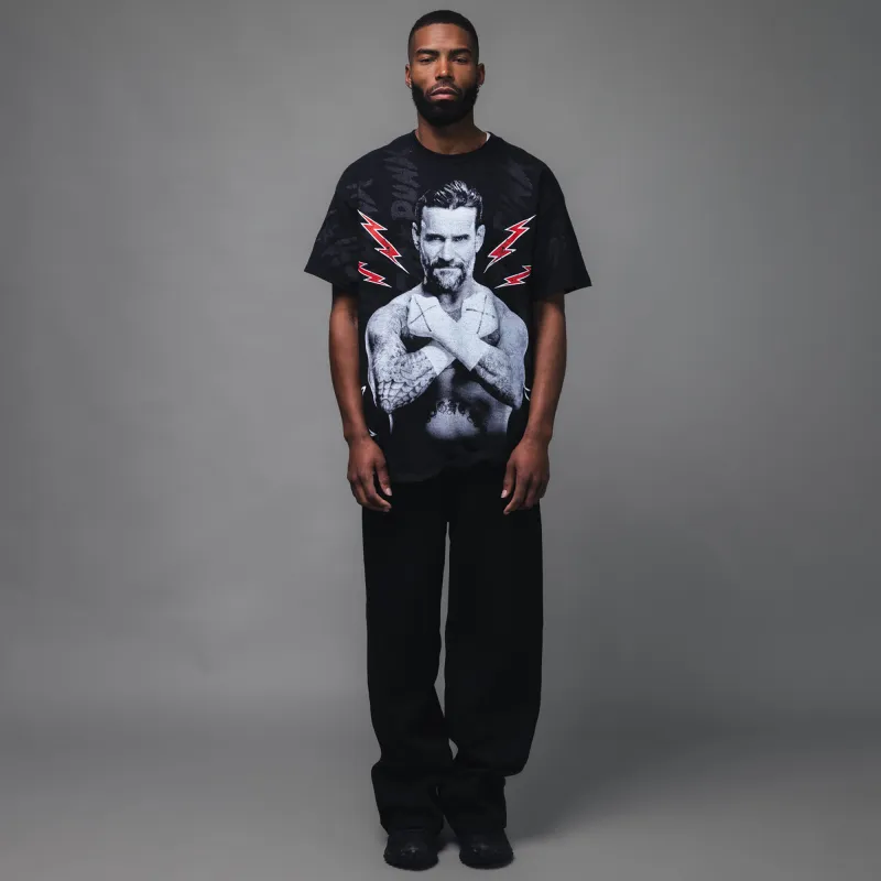 Men's WWE x Complex Black CM Punk T-Shirt made by Complex