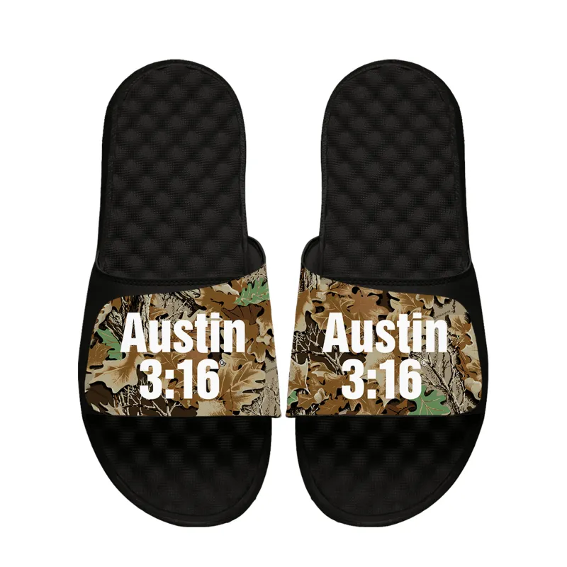 Unisex ISlide "Stone Cold" Steve Austin 3:16 RealTree Camo iSlide Sandals sold by WWE