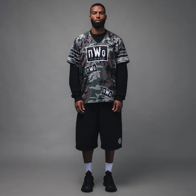 Men's WWE x Complex Camo nWo Football Jersey sold by WWE