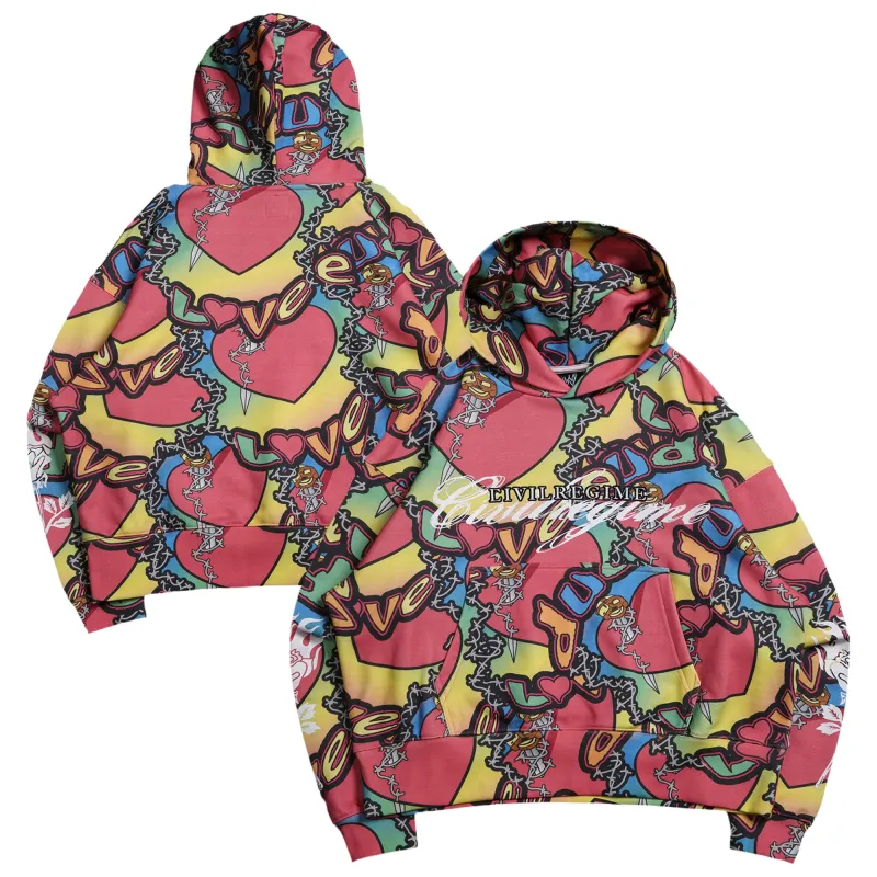 Men's Mick Foley Civil Regime Dude Love Love Shack Forever Hoodie made by WWE