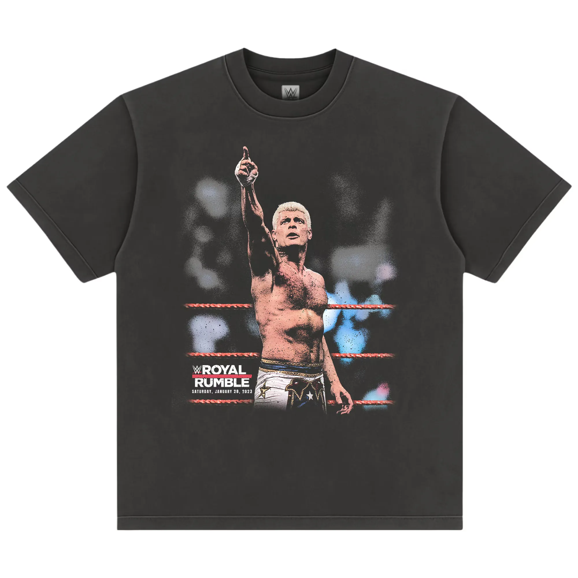 Men's Black Cody Rhodes Royal Rumble 2024 Boxy T-Shirt sold by WWE