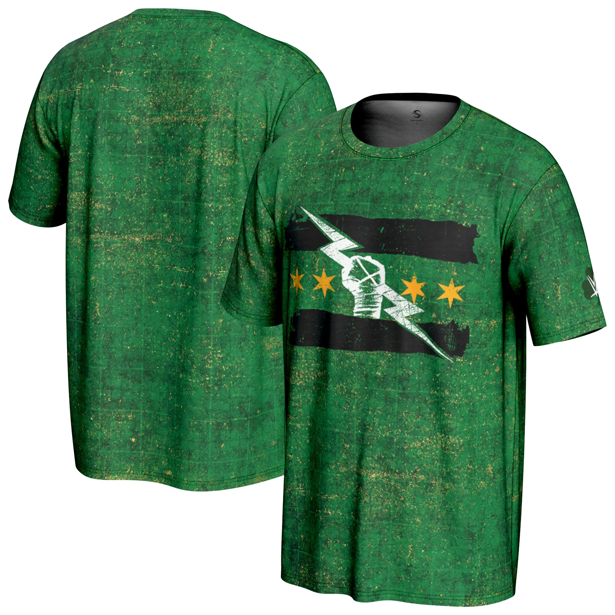Men's ProSphere Green CM Punk St. Patrick's Day T-Shirt sold by WWE