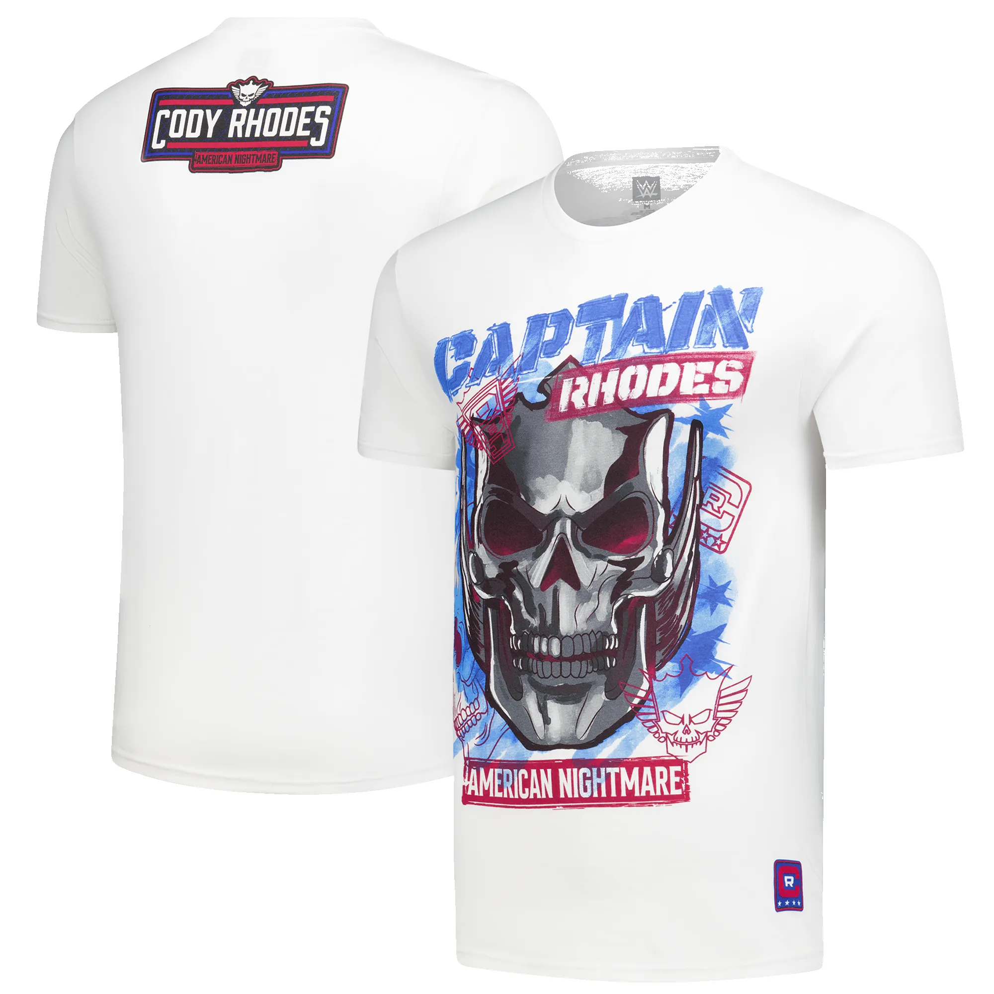Men's White Cody Rhodes Red White & Blue T-Shirt sold by WWE