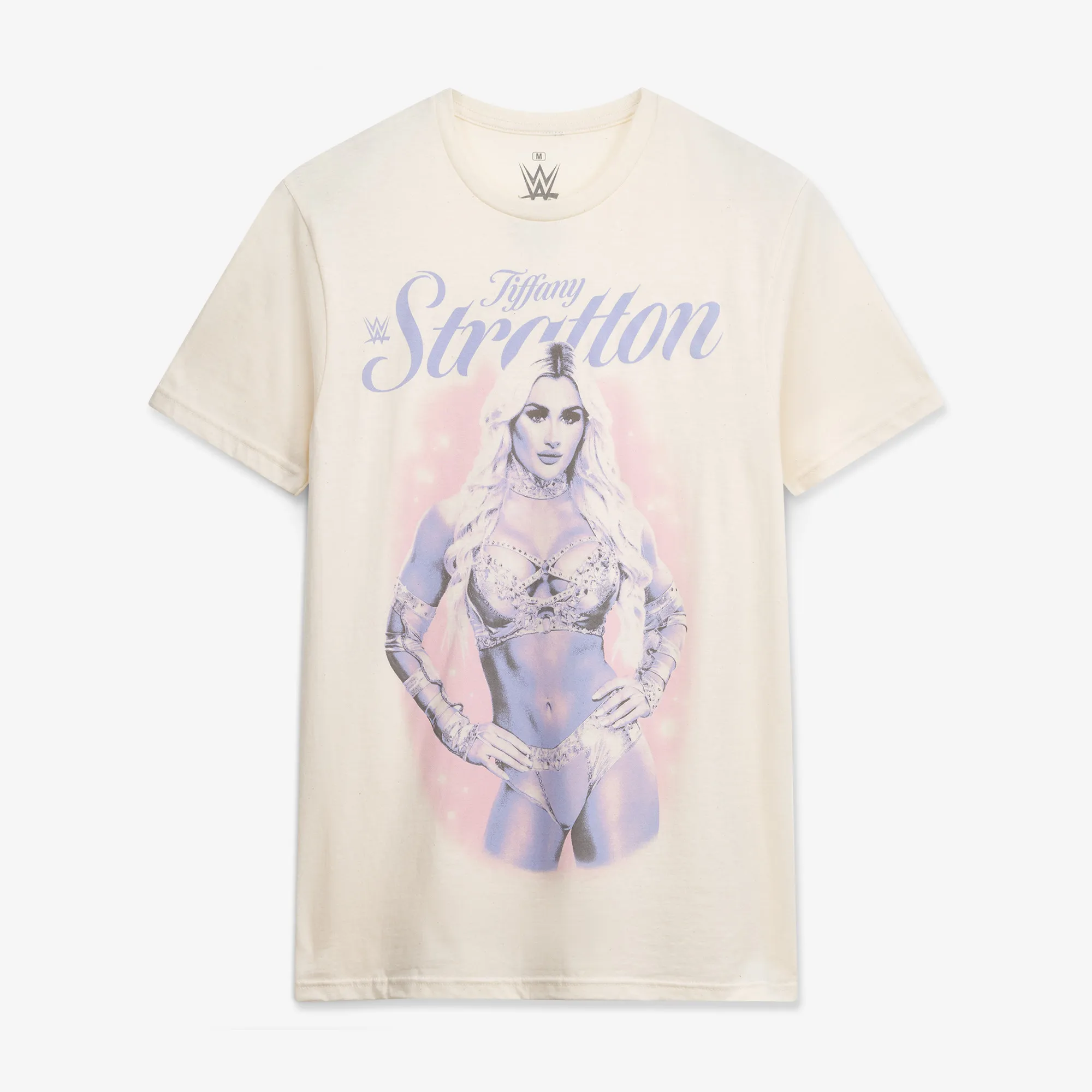 Men's Ripple Junction Cream Tiffany Stratton Pastel Y2K Graphic T-Shirt sold by WWE