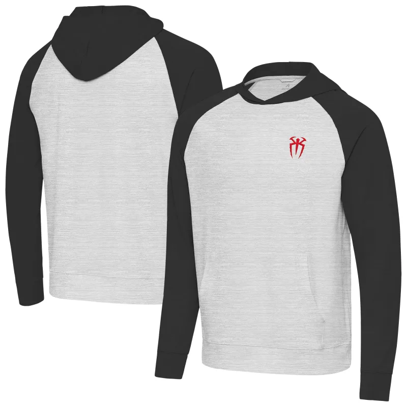 Men's Antigua Black/Heather Gray Roman Reigns Urgent Hoodie made by Antigua