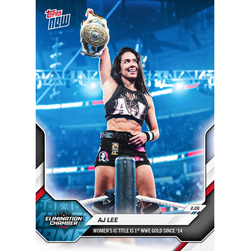 AJ Lee - 2026 WWE Topps NOW® - Card 27 - LOOK FOR AUTOS made by WWE