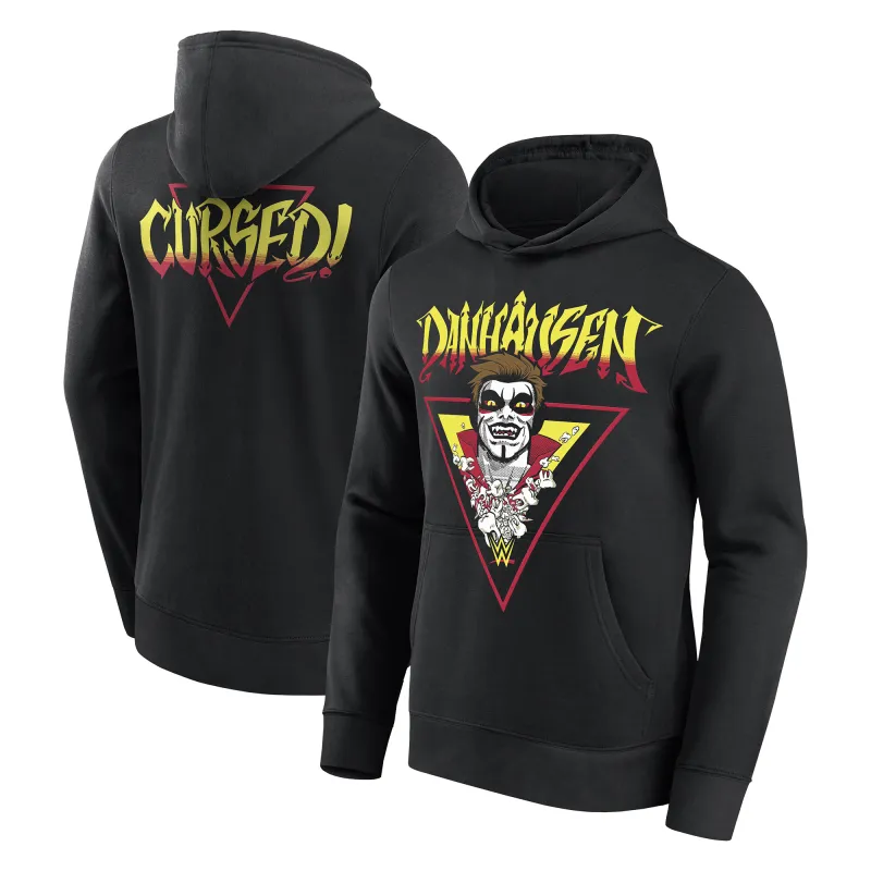 Men's Black Danhausen Cursed! Hoodie made by WWE