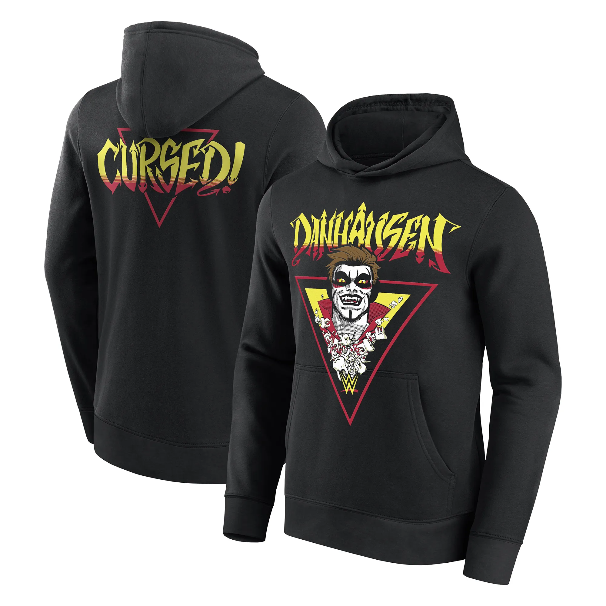 Men's Black Danhausen Cursed! Hoodie sold by WWE
