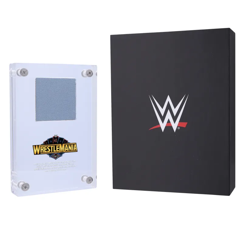 WrestleMania 41 Acrylic Display Case with Match-Used Canvas from Night 2 made by WWE