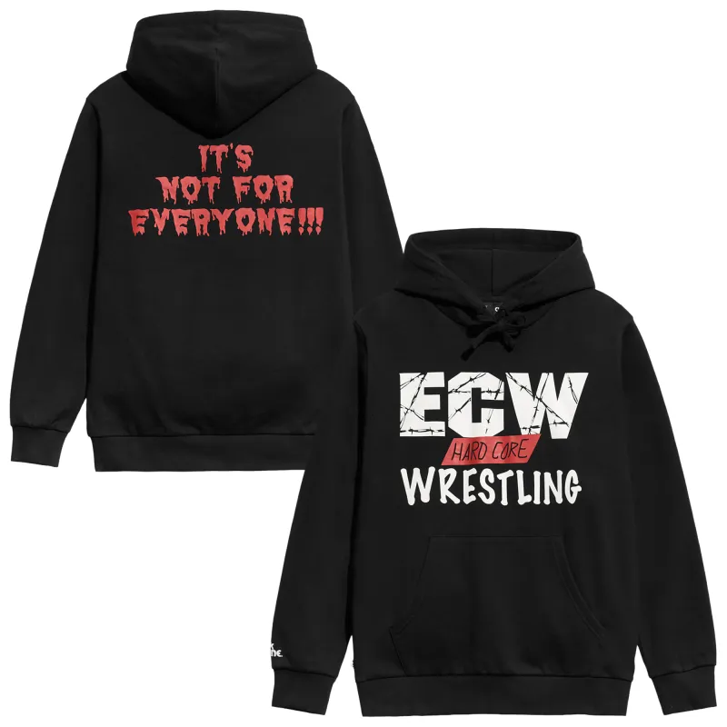 Men's Chalk Line Black ECW OG Logo Hoodie made by WWE