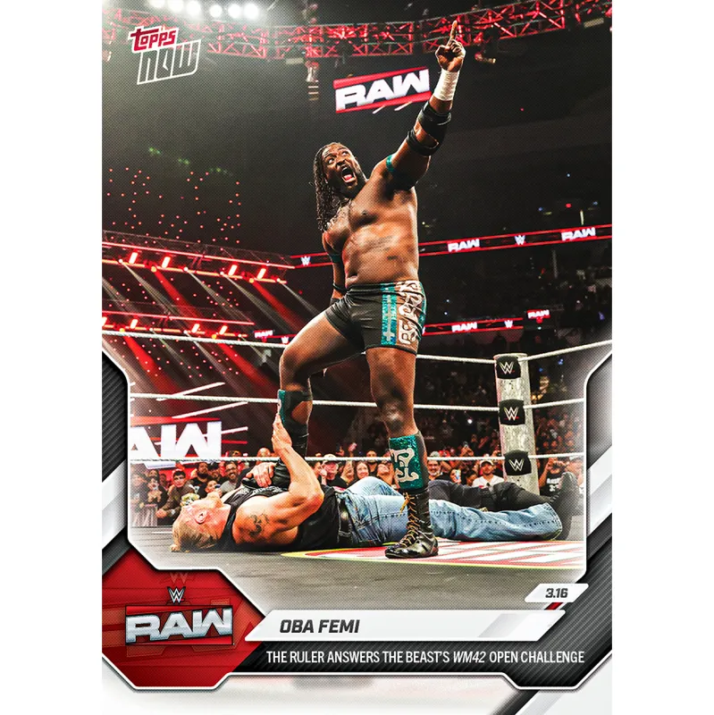 Oba Femi - 2026 WWE Topps NOW® - Card 31 made by WWE