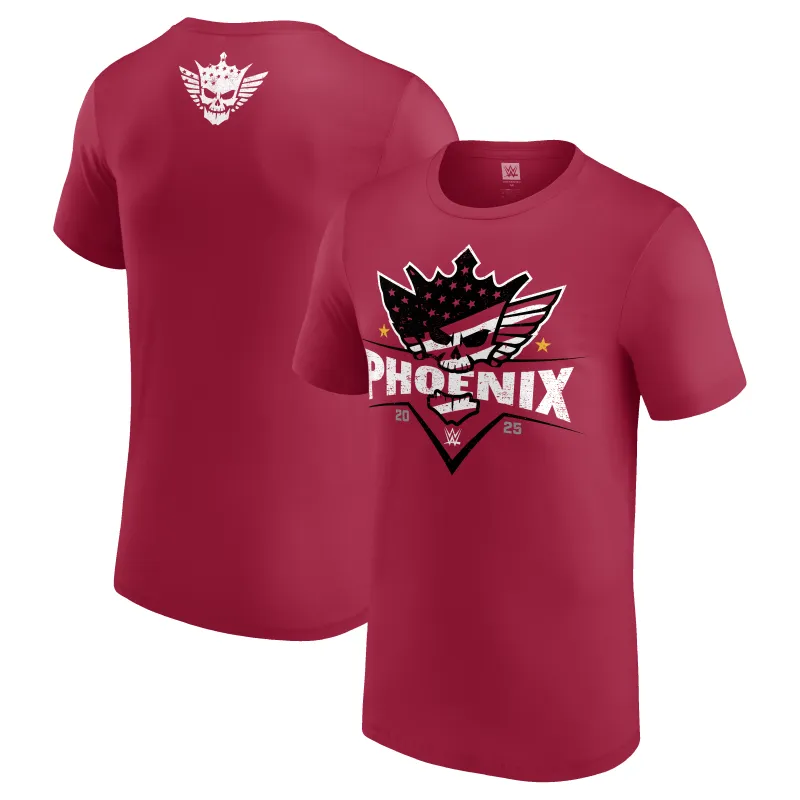 Men's Red Cody Rhodes Phoenix Nightmare T-Shirt made by WWE