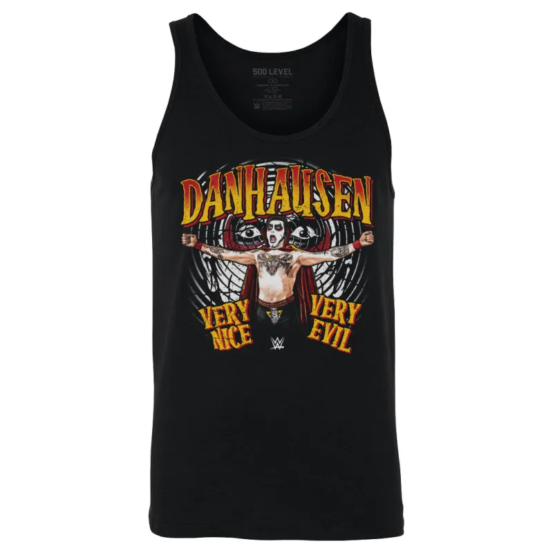 Men's 500 Level Black Danhausen Very Nice Very Evil Tank Top made by 500 Level