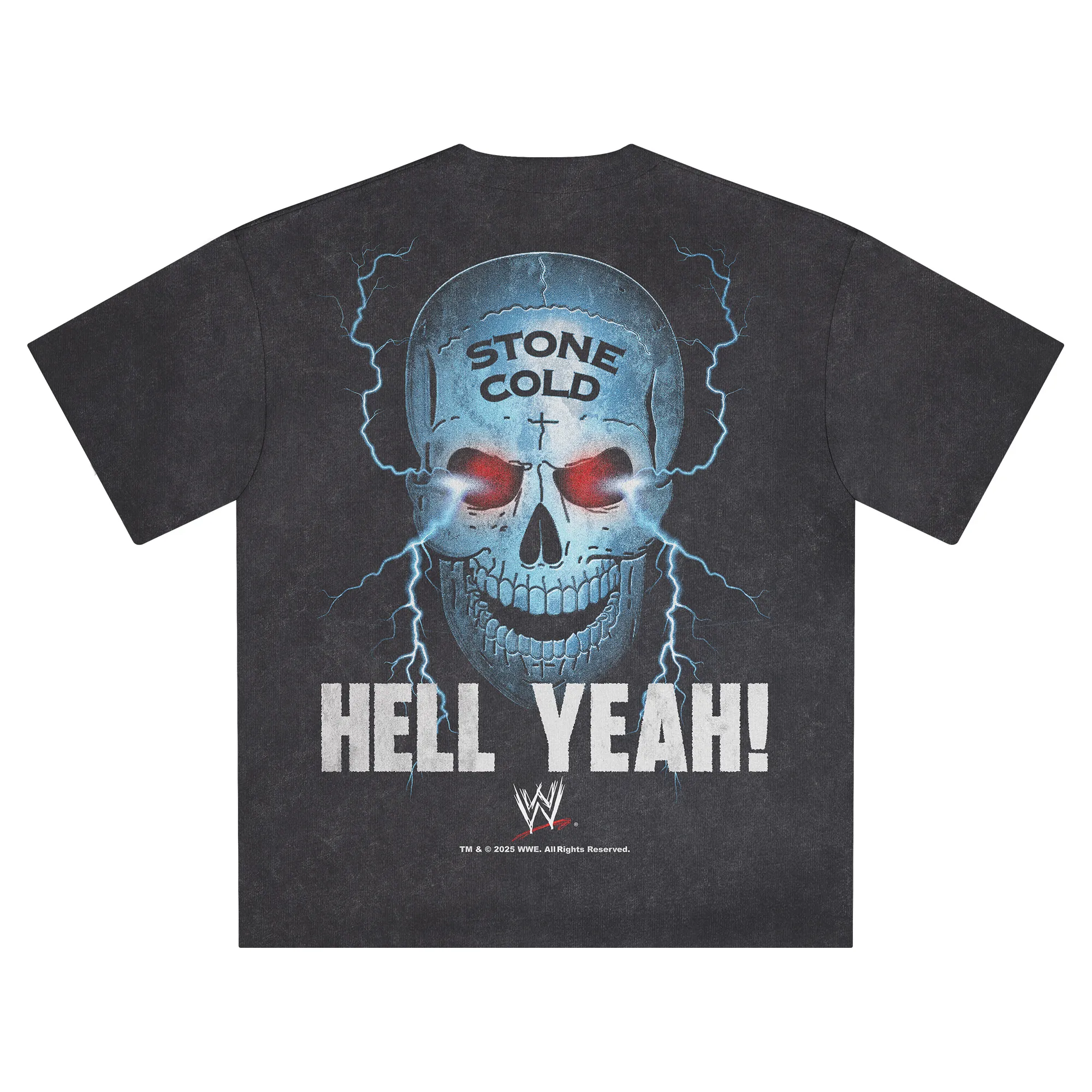Men's Black "Stone Cold" Steve Austin Boxy Electric T-Shirt sold by WWE