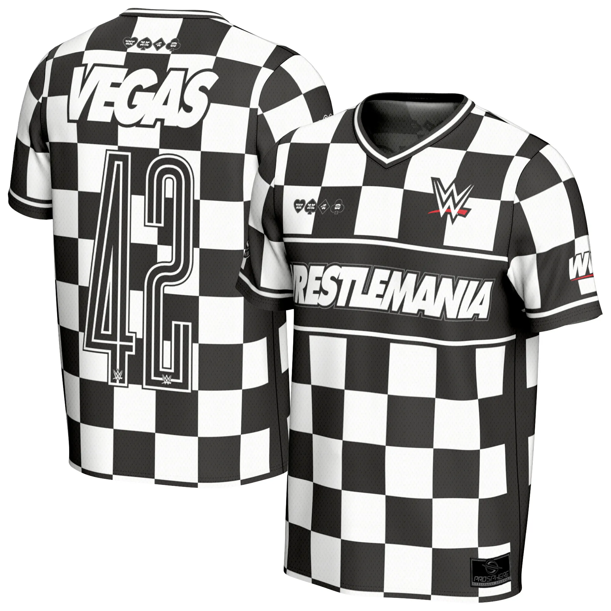 Men's ProSphere White WrestleMania 42 Soccer Fashion Jersey sold by WWE
