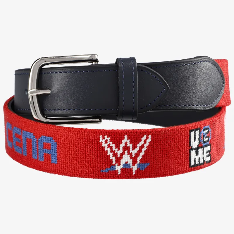 Men's   John Cena Needlepoint Belt made by WWE