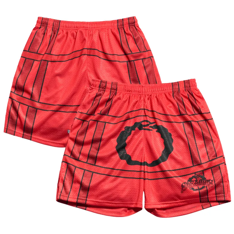 Men's Chalk Line Red Sheamus  WrestleMania 32 Retro Shorts made by WWE