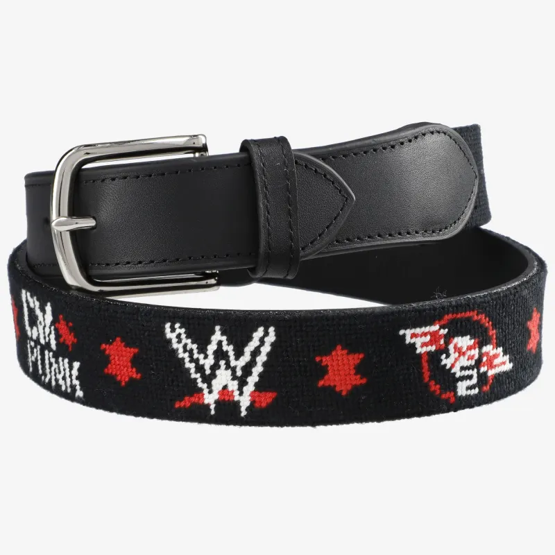 Men's   CM Punk Needlepoint Belt made by WWE