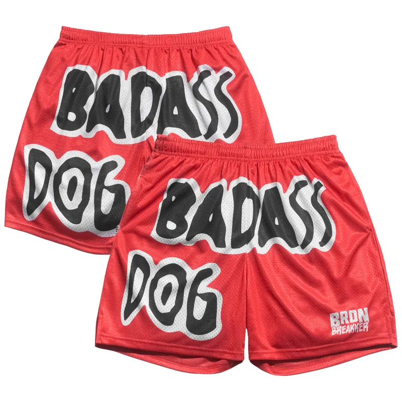 Men's Chalk Line Red Bron Breakker  Entrance Retro Shorts made by WWE