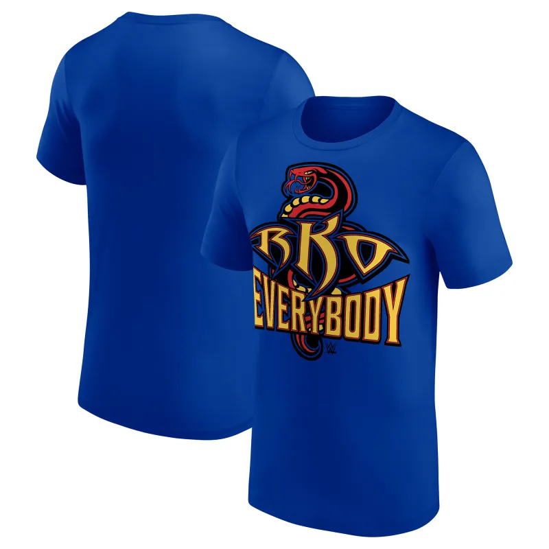 Men's Blue Randy Orton RKO Everybody T-Shirt made by WWE