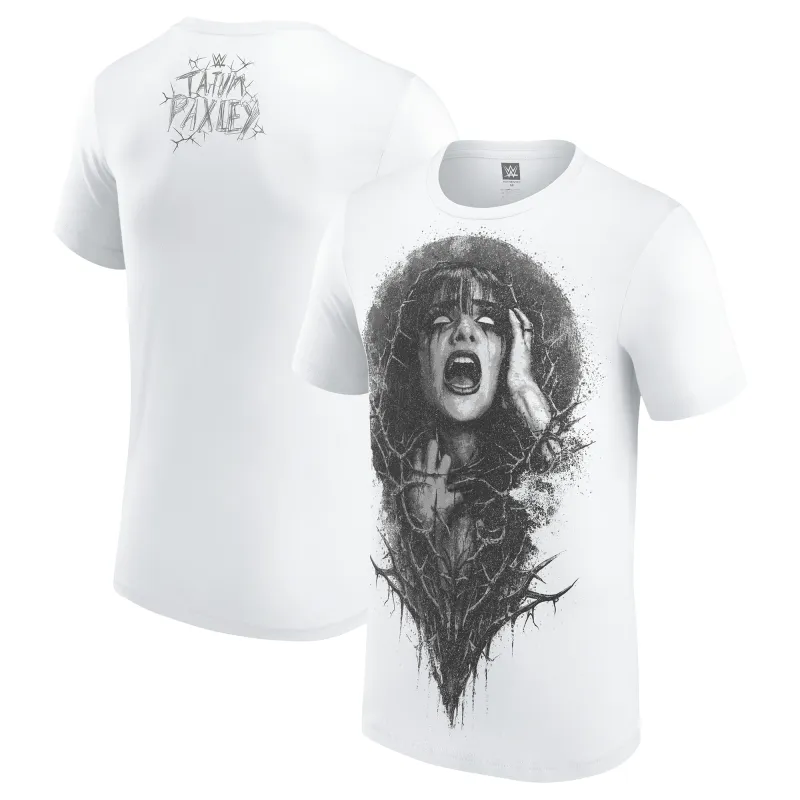 Men's White Tatum Paxley Thorn T-Shirt made by WWE
