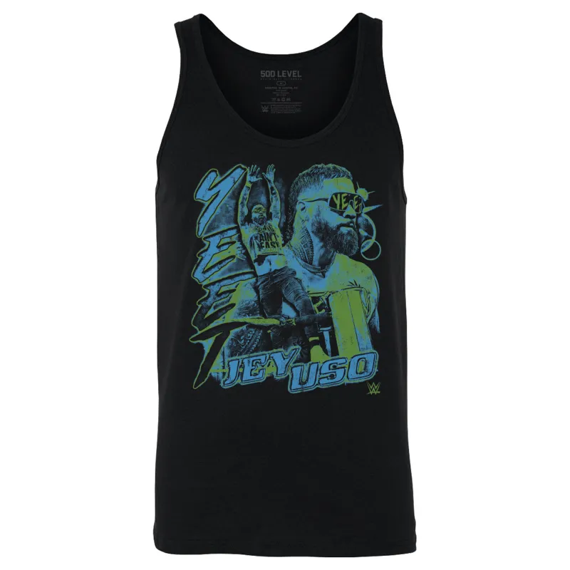 Men's 500 Level Black Jey Uso Tank Top made by 500 Level