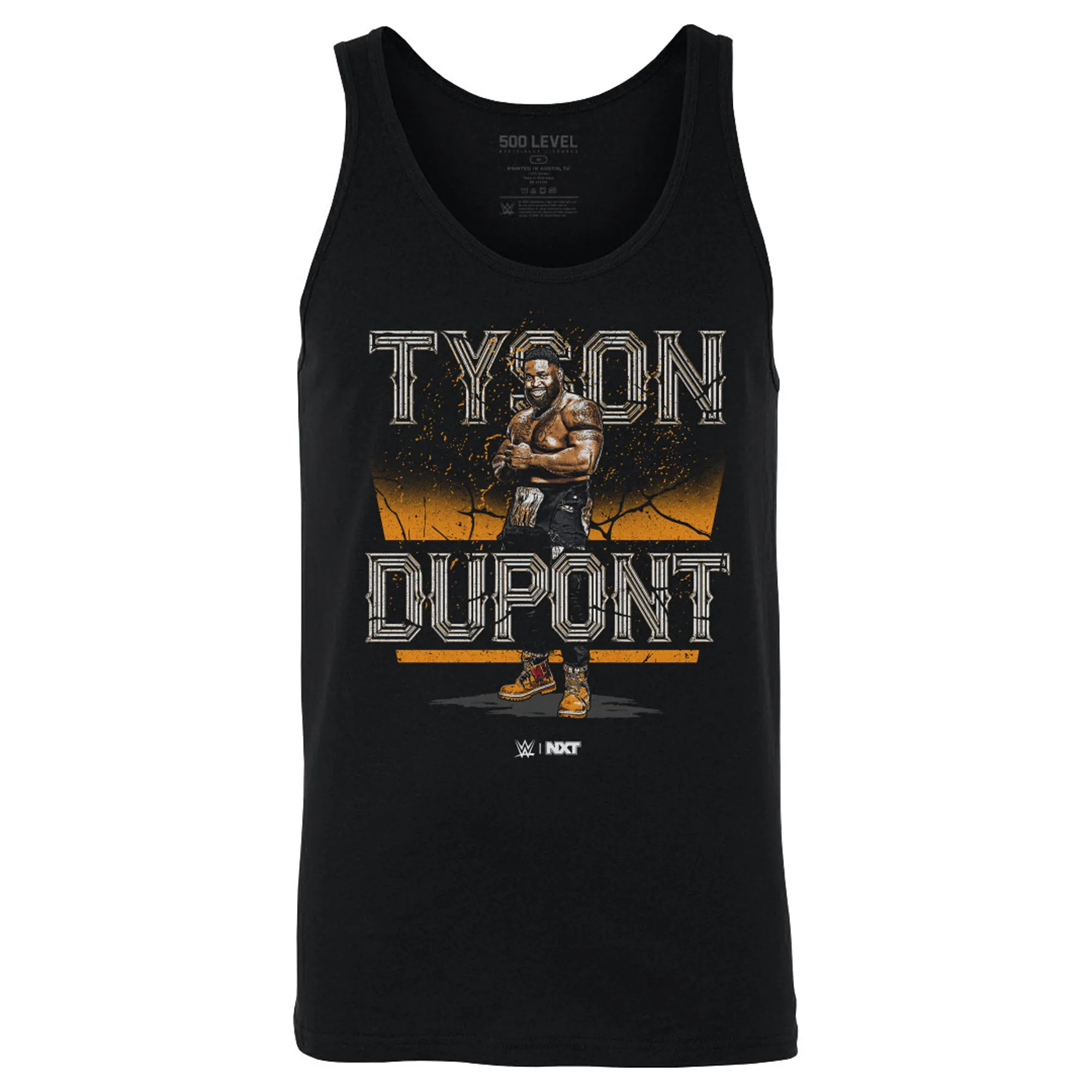 Men's 500 Level Black Tyson Dupont Tank Top sold by WWE