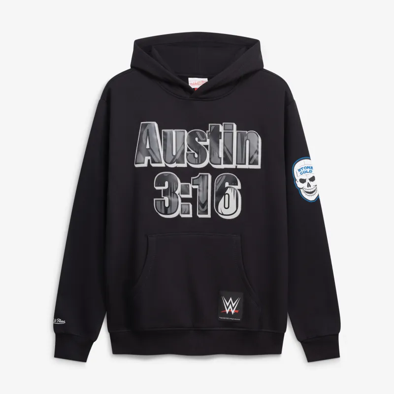 Men's Mitchell & Ness Black "Stone Cold" Steve Austin 3:16 Day Hoodie made by Mitchell & Ness