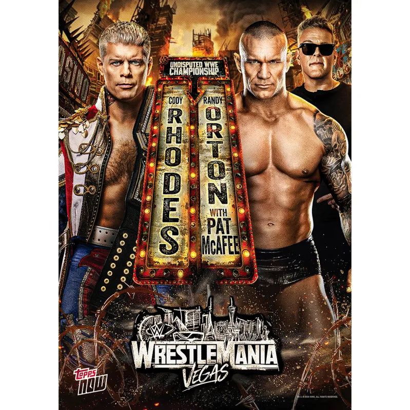 Cody Rhodes / Randy Orton - 2026 WWE Topps NOW® - Card WMV2 - LOOK FOR SHORT PRINTS made by WWE