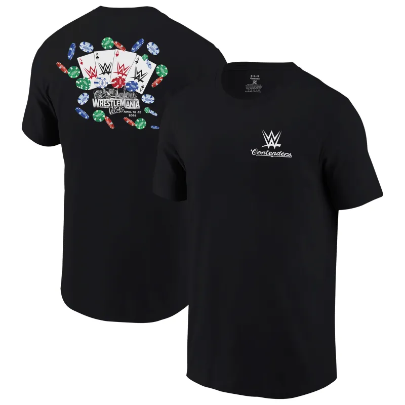 Men's Contenders Clothing Black WrestleMania 42 Gambler T-Shirt made by WWE