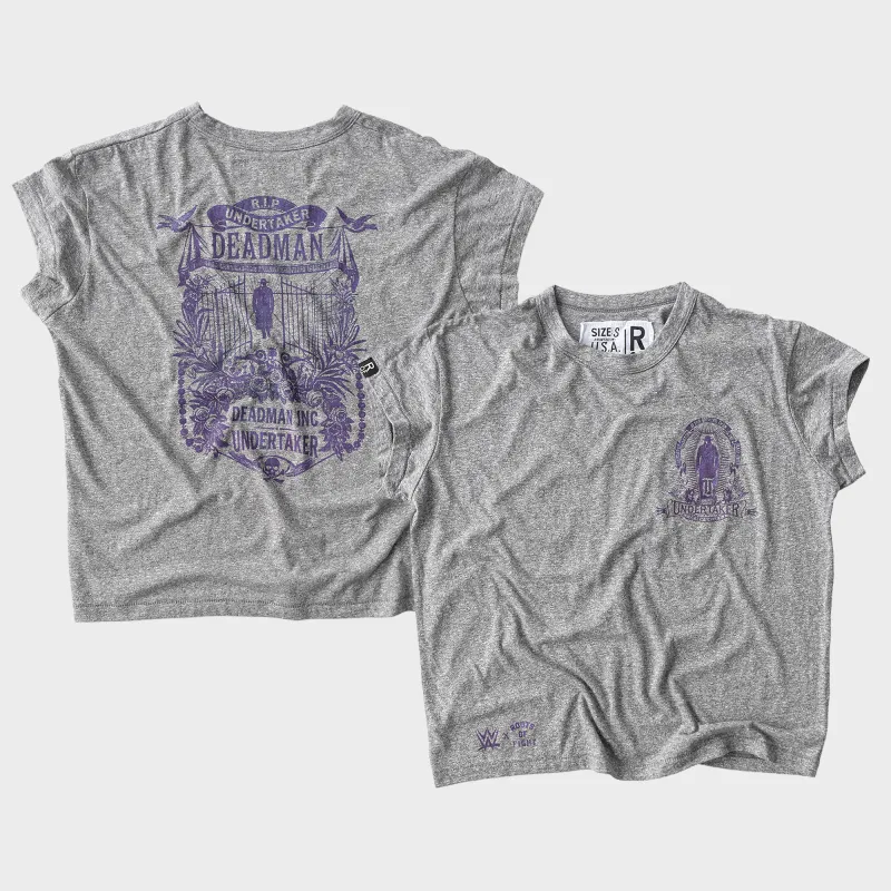 Women's Roots of Fight  Gray The Undertaker Deadman Inc. Tri-Blend T-Shirt made by WWE