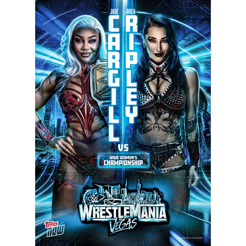 Jade Cargill / Rhea Ripley - 2026 WWE Topps NOW® - Card WMV3 - LOOK FOR SHORT PRINTS made by WWE